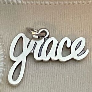 James Avery Grace Silver Pendant charm